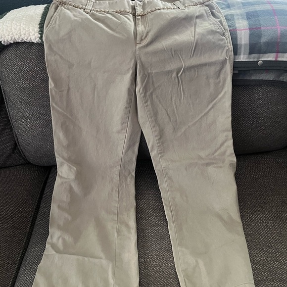 Old Navy Pants - Old Navy Cream Beaded Low Waist Pants​​​